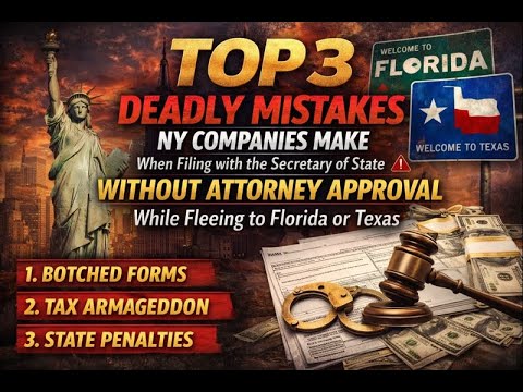 Top 3 mistakes business owners make in redomiciling out of New York