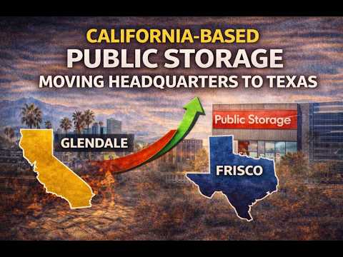 Riding the Redomestication Wave: California-based Public Storage moving headquarters to North Texas