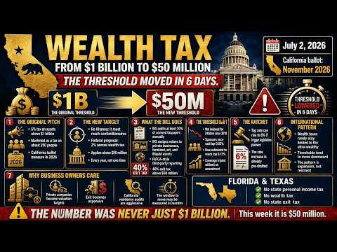 Uh-Oh: First $1 Billion, Now $50 Million. Wealth Tax "Must Not Stop At Billionaires" [CA Wealth Tax]