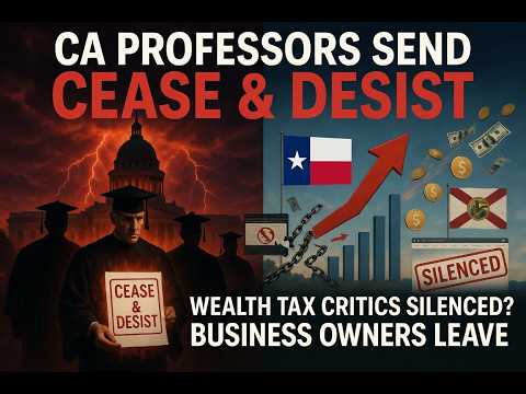Report: Professors Behind California's Wealth Tax Threaten Lawsuit Against Critic [CA Wealth Tax]